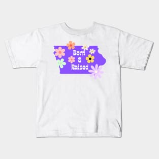 Groovy Iowa Kids T-Shirt